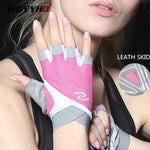 Load image into Gallery viewer, Professional Gym Gloves Women Weight Lifting Crossfit Workout Fitness Gloves Breathable Bodybuilding Half Finger Hand Protector
