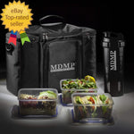 Load image into Gallery viewer, Meal Prep Lunch Bag/Box for Men, Women + 3 Large Food Containers 45 Oz.+ 2 Big
