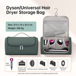 Load image into Gallery viewer, Large Capacity Hair Dryer Organizer Bag | PU Leather, Waterproof, Double-Layer &amp; Non-Slip Interior for Travel, Salon &amp; Home
