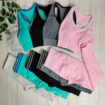 Load image into Gallery viewer, Women Yoga Sets 2 Piece Sport Gym Suits Wear Seamless Running Clothes
