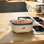 Load image into Gallery viewer, 6 QT Brown Sugar Color Programmable Slow Cooker with Detachable Pot
