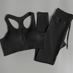 Load image into Gallery viewer, 2/3/5PC Women's tracksuit Seamless Yoga Set Workout Sportswear Gym Clothing Drawstring High Waist  Leggings Fitness Sports Suits
