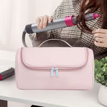 Load image into Gallery viewer, Large Capacity Hair Dryer Organizer Bag | PU Leather, Waterproof, Double-Layer &amp; Non-Slip Interior for Travel, Salon &amp; Home
