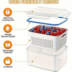 Load image into Gallery viewer, 4Pcs/Set Leak-Proof Food Storage Containers-Airtight, Stackable Meal Prep Boxes-Suitable for Fruits, Vegetables, Meat &amp; Grains
