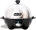 Load image into Gallery viewer, Rapid Egg Cooker - Boiler, Poacher &amp; Steamer - Includes Measuring &amp; Recipe Guide - Dishwasher Safe - Holds 7 Eggs, Black

